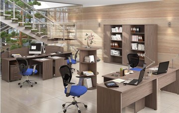 Комплект офисной мебели IMAGO три стола, 2 шкафа, стеллаж, тумба в Саранске - предосмотр 6